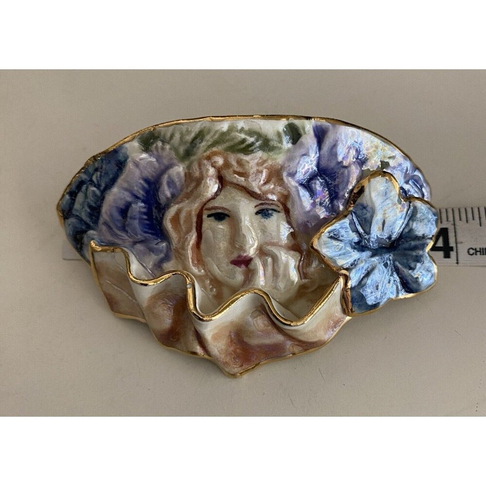 Handmade Porcelain Hair Barrette - Picture 5 of 9